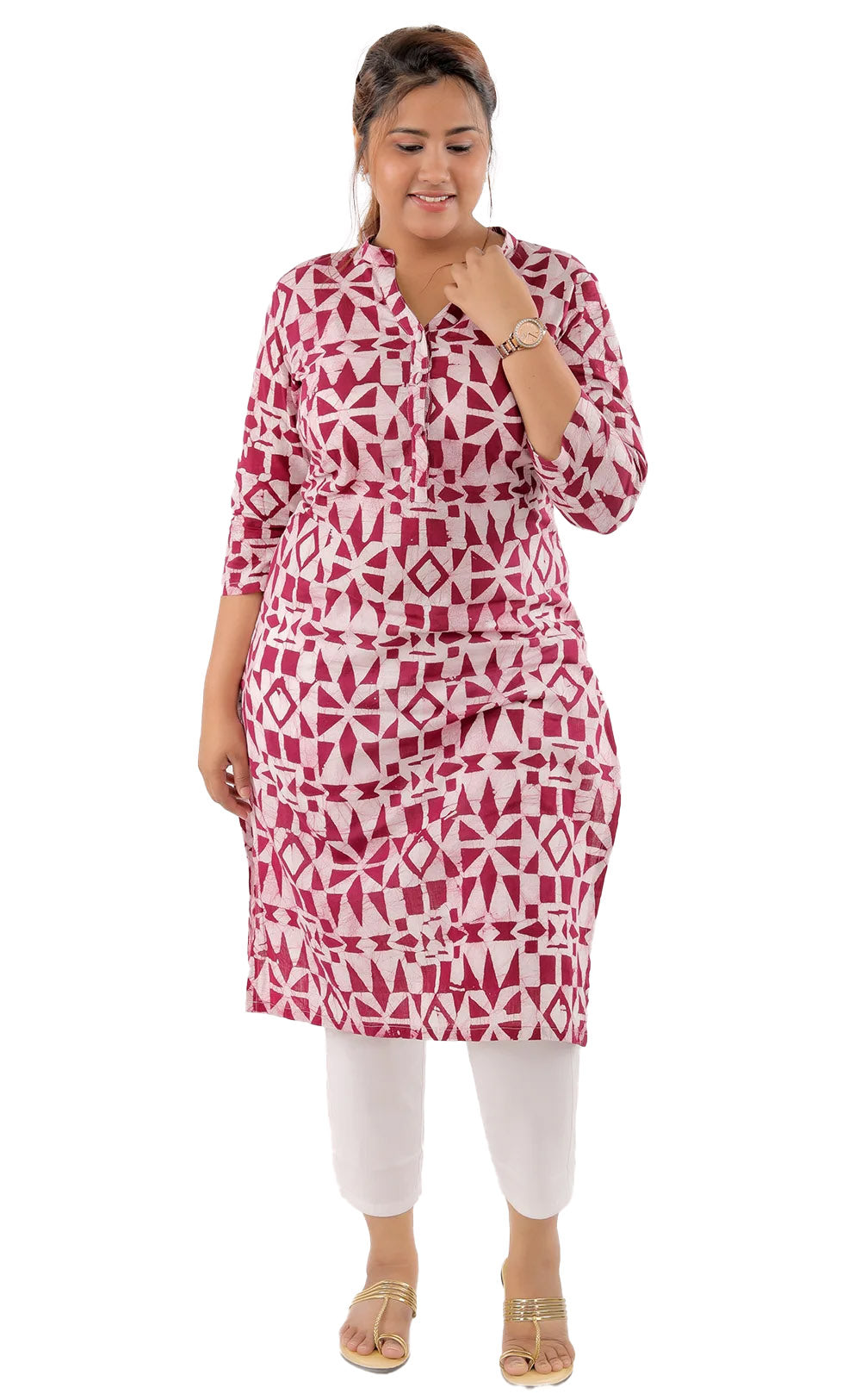 Classic Cotton Block Printed Kurta