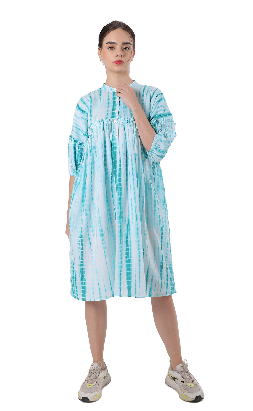 Super Comfy Cotton Shibori Dress