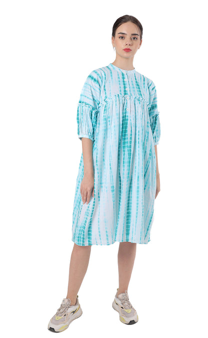 Super Comfy Cotton Shibori Dress