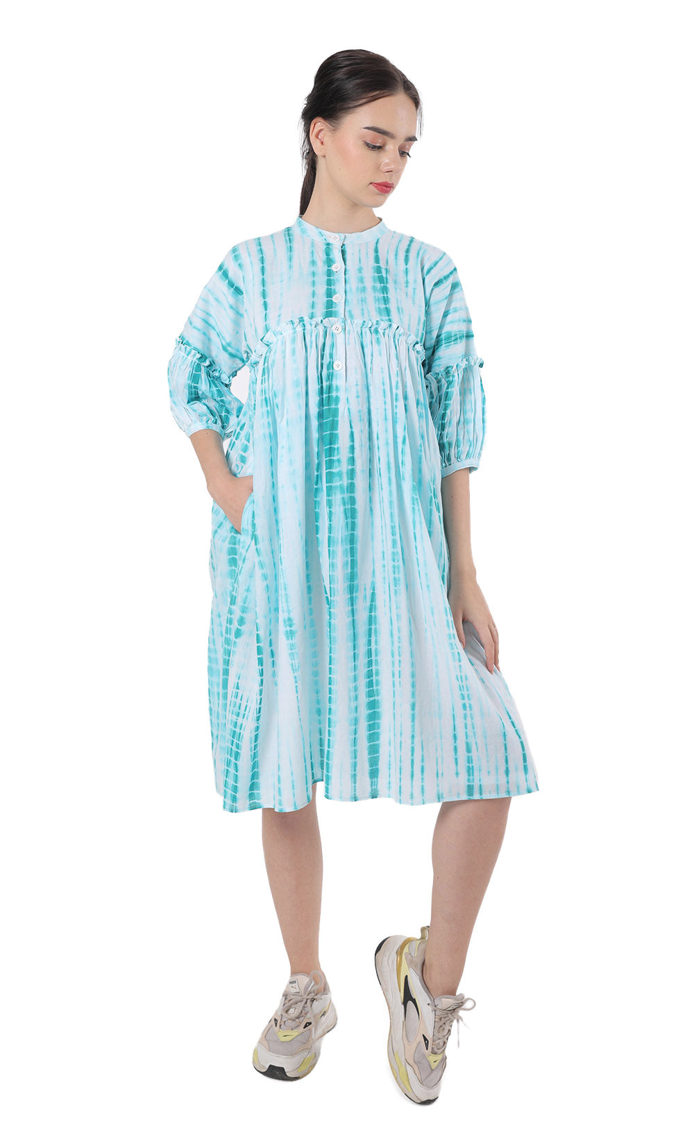 Super Comfy Cotton Shibori Dress