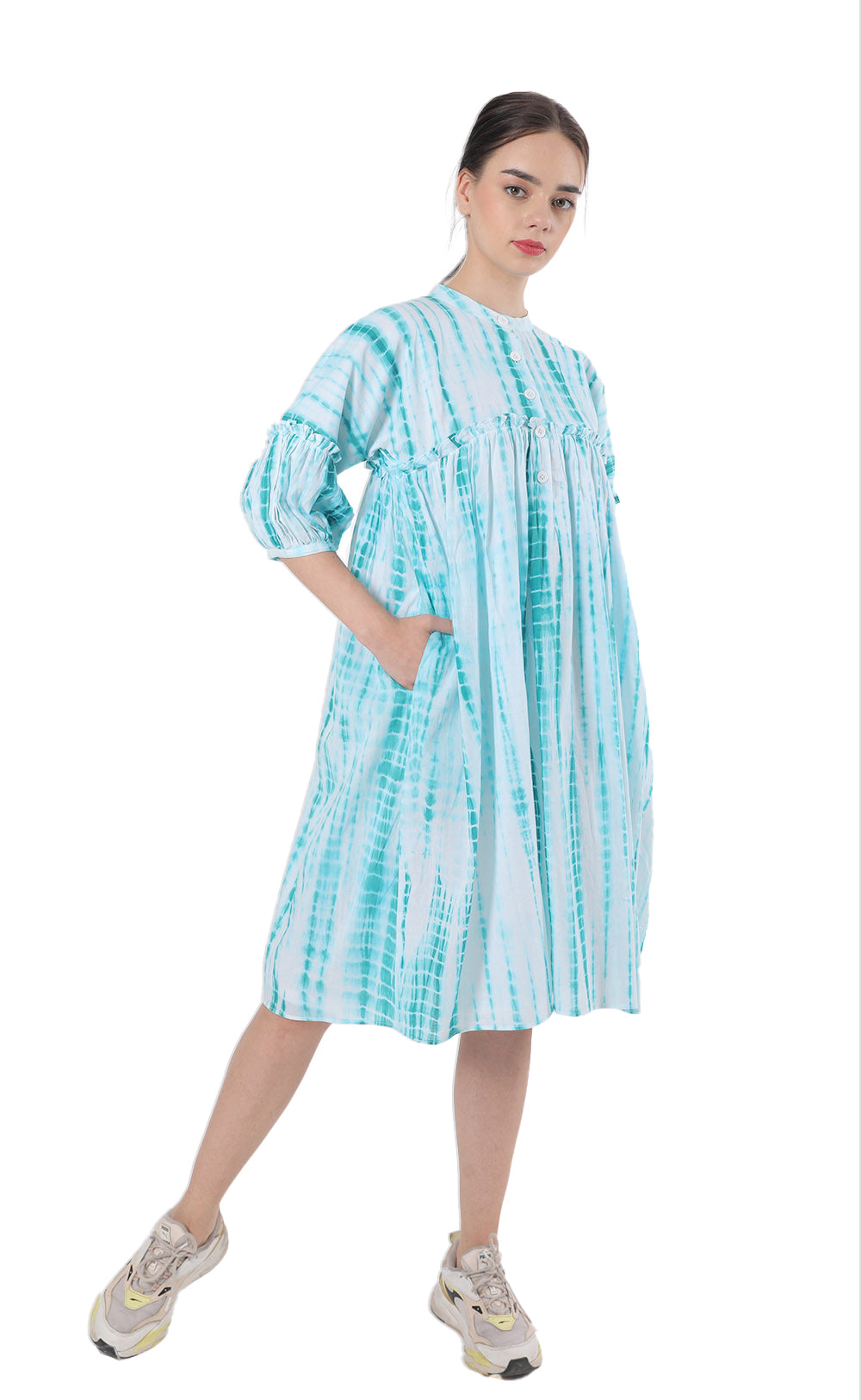 Super Comfy Cotton Shibori Dress