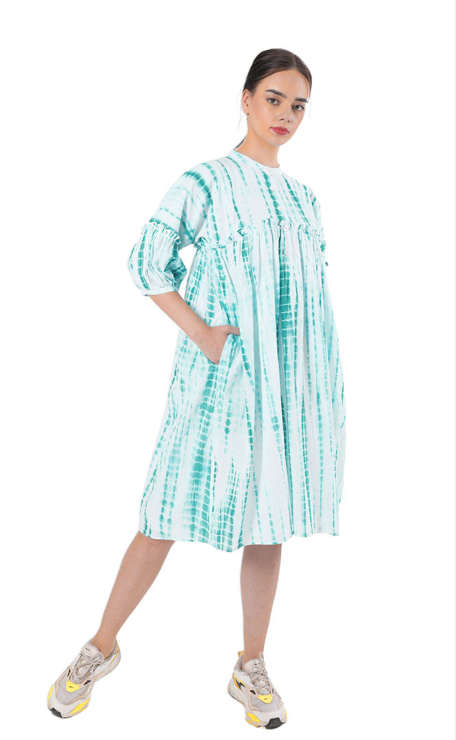 Super Comfy Cotton Shibori Dress