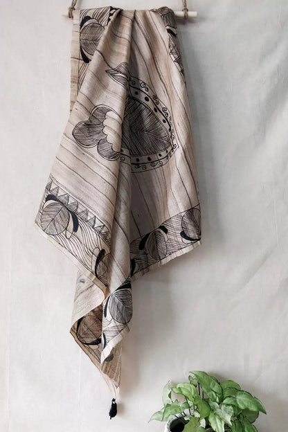 Hand Painted Silk Scarf