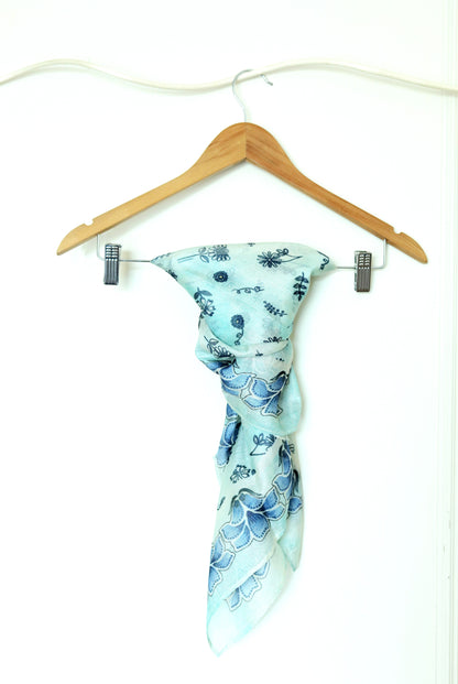 Digital Floral printed Silk Scarf