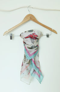 Thumbnail for Mordern Deign Digital Printed Silk Scarf