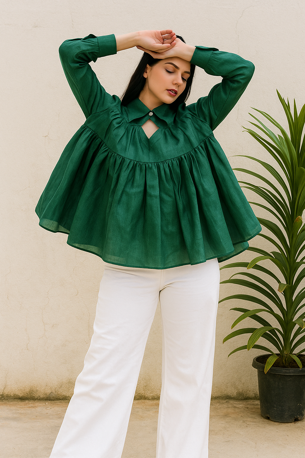 Tussar Silk Breezy Blouse