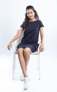 Thumbnail for Relaxed short Dress with Pockets