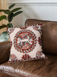 Thumbnail for Madhubani Hand Painted Fish Motive Cushion Cover Pack Of 2