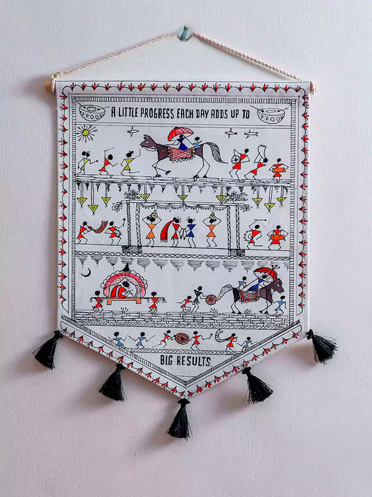 Warli Decor Wedding Design Boho Wall Hanging