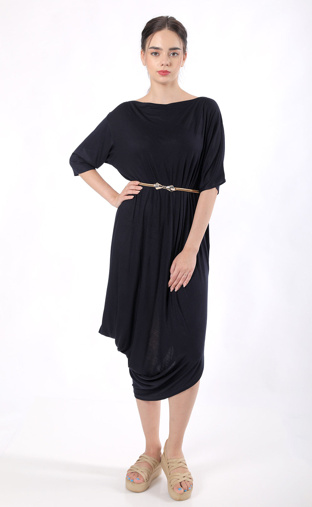 Eternal love drape midi dress