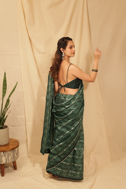 Classy Rose Bloom Saree