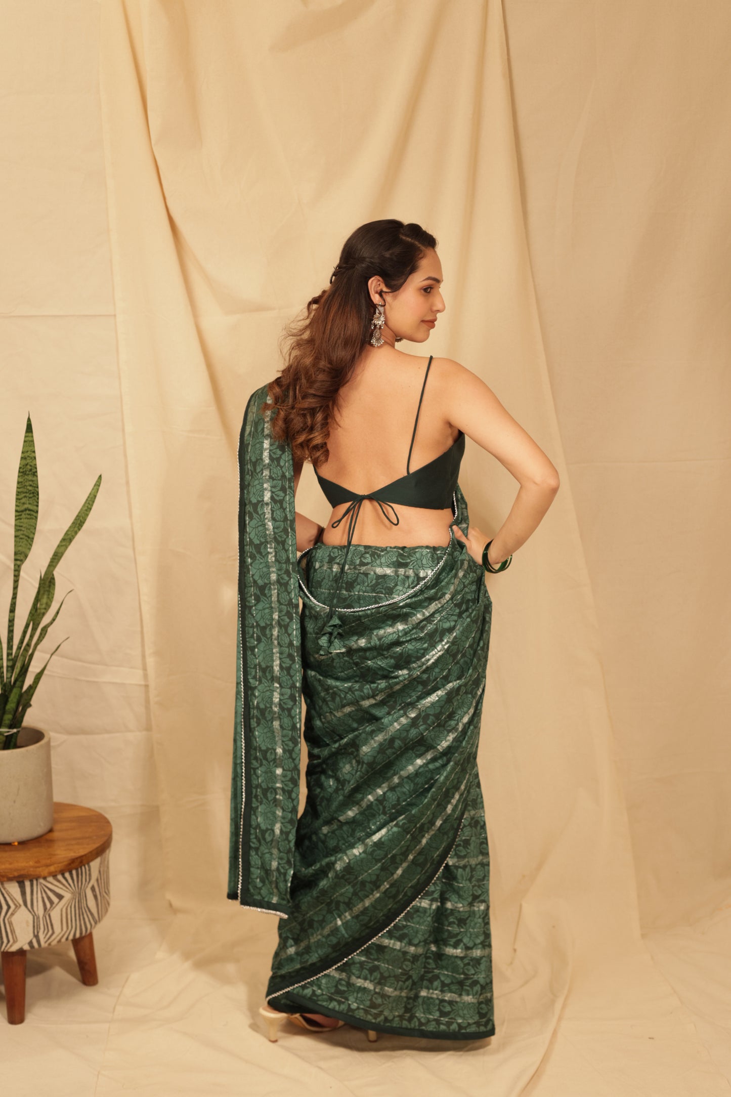 Classy Rose Bloom Saree