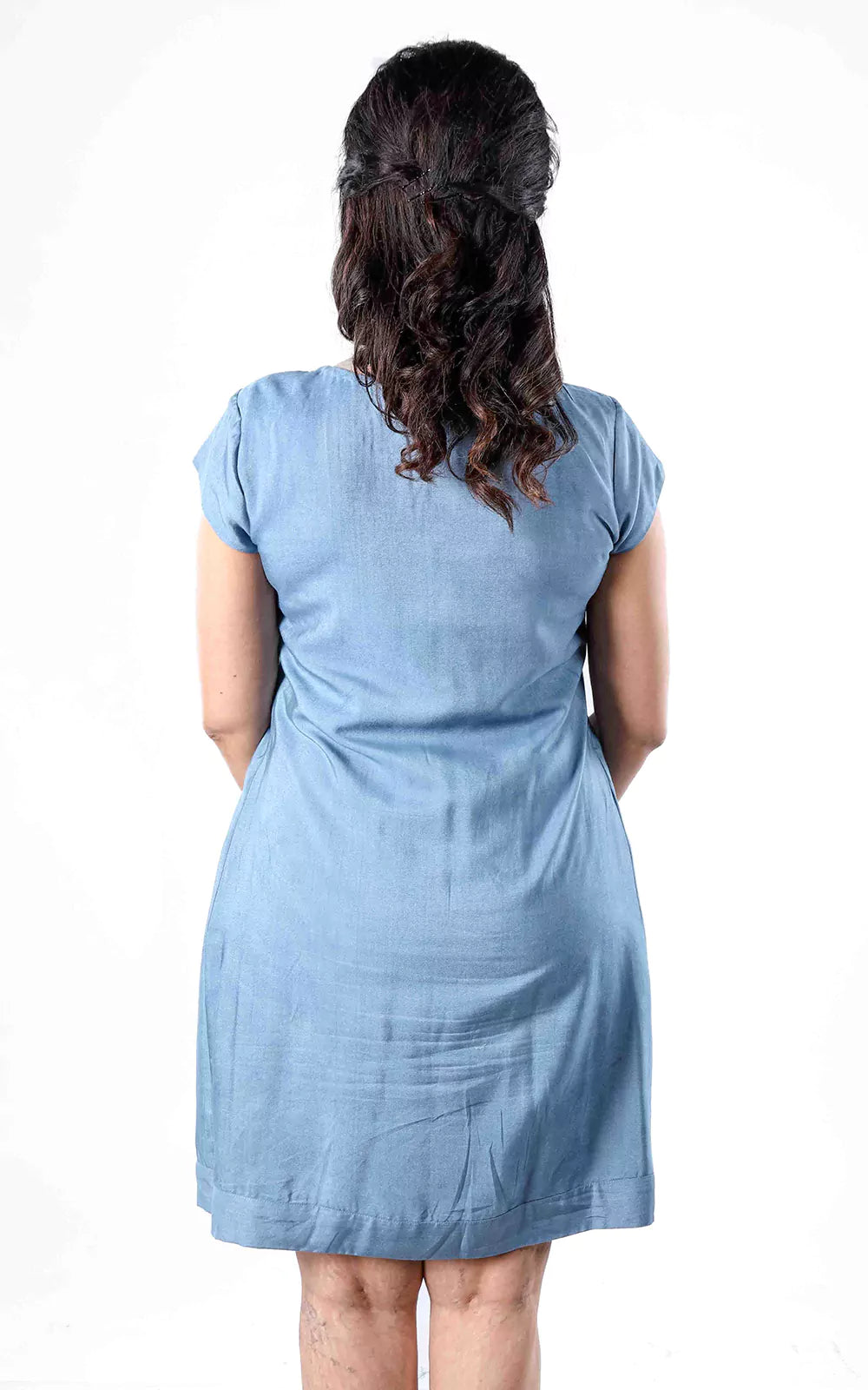 Tussar Staple Cap Sleeve A-Line Tunic